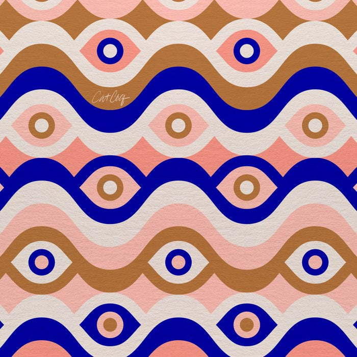 Psychedelic Eye Melt - Blue & Pink Coffee Mug Gallery Image 2