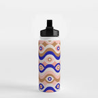 Psychedelic Eye Melt - Blue & Pink Water Bottle Gallery Image 2