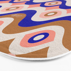Psychedelic Eye Melt - Blue & Pink Bath Mat Gallery Image 3