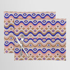 Psychedelic Eye Melt - Blue & Pink Placemat Gallery Image 1