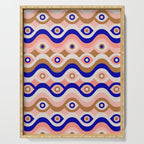 Psychedelic Eye Melt - Blue & Pink Serving Tray Gallery Image 1