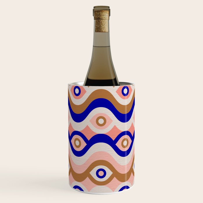 Psychedelic Eye Melt - Blue & Pink Wine Chiller Gallery Image 3