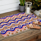 Psychedelic Eye Melt - Blue & Pink Outdoor Rug Gallery Image 2