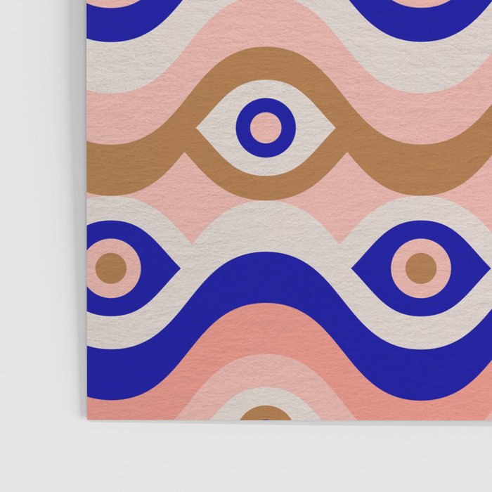 Psychedelic Eye Melt - Blue & Pink Poster Gallery Image 3