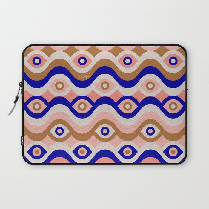 Psychedelic Eye Melt - Blue & Pink Laptop Sleeve Gallery Image 1
