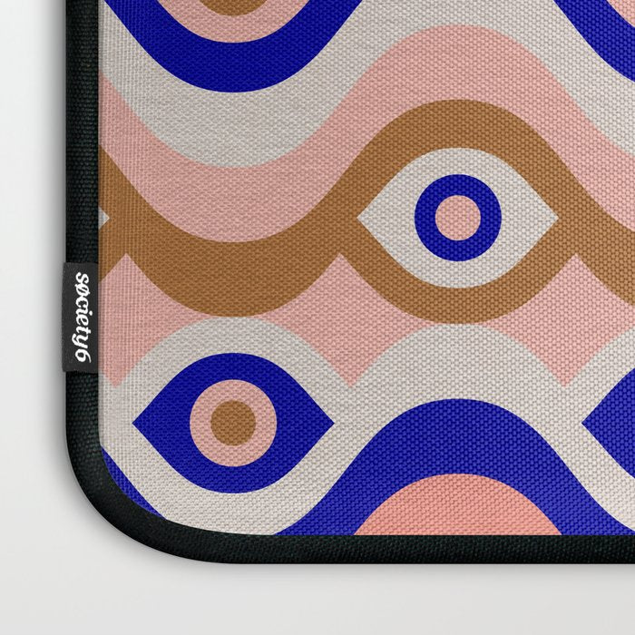 Psychedelic Eye Melt - Blue & Pink Laptop Sleeve Gallery Image 3