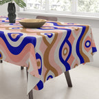 Psychedelic Eye Melt - Blue & Pink Tablecloth Gallery Image 3