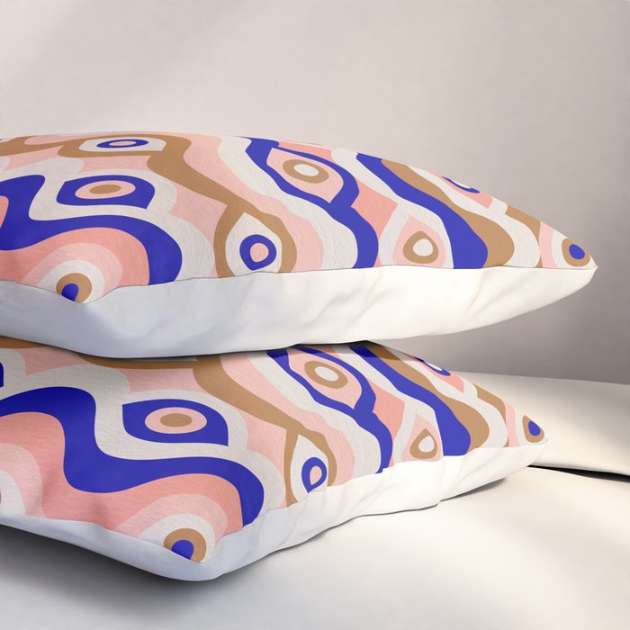 Psychedelic Eye Melt - Blue & Pink Pillow Sham Gallery Image 3