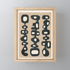 Mid-Century Abstract Balance 01 Mini Art Print Gallery Image 1