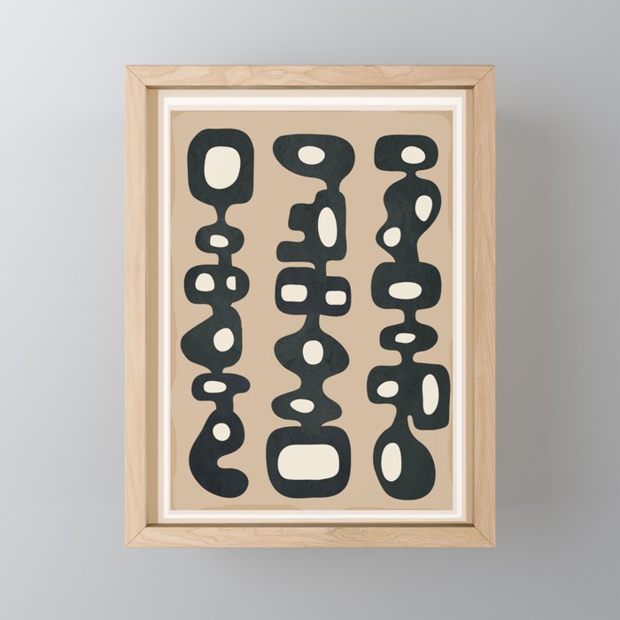 Mid-Century Abstract Balance 01 Mini Art Print Gallery Image 1