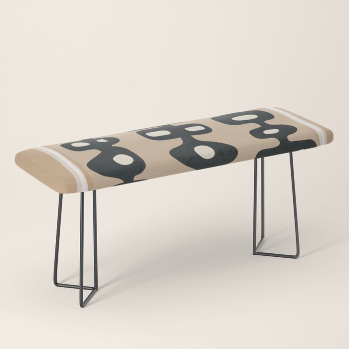 Mid-Century Abstract Balance 01 Bench Gallery Image 1