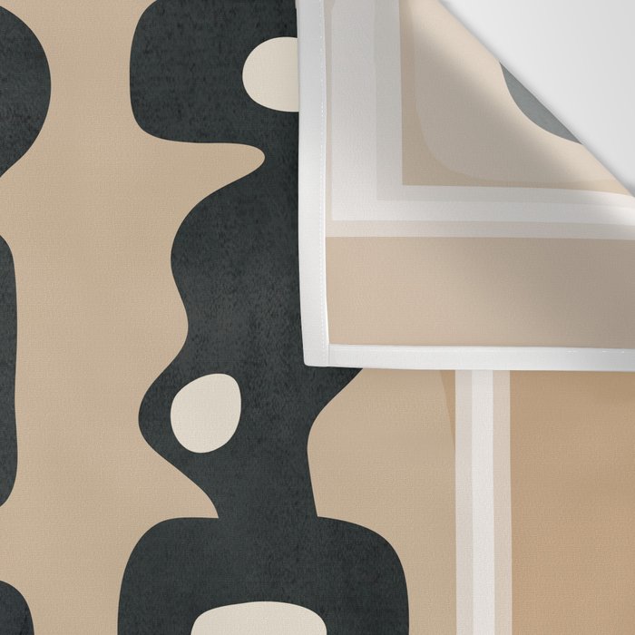 Mid-Century Abstract Balance 01 Wall Tapestry Gallery Image 3