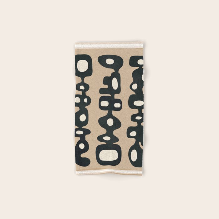 Mid-Century Abstract Balance 01 Bath Towel Gallery Image 1