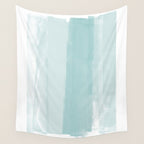 Pale Turquoise Abstract Coastal Colors Painting Wall Tapestry Gallery Image 4