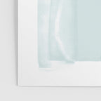 Pale Turquoise Abstract Coastal Colors Painting Poster Gallery Image 3