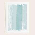 Pale Turquoise Abstract Coastal Colors Painting Poster Gallery Image 4