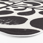 Linocut Plant #1 / Black & White Bath Mat Gallery Image 3