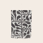 Linocut Plant #1 / Black & White Wall Hanging Gallery Image 1