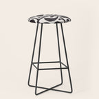 Linocut Plant #1 / Black & White Stool Gallery Image 1