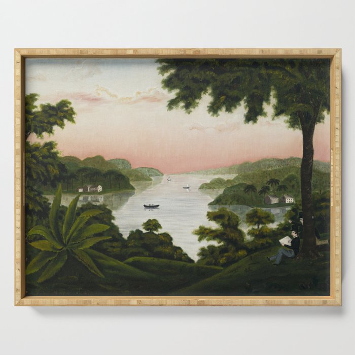 Helen Matilda Kingman - Landscape - 79-1968 Serving Tray Gallery Image 1