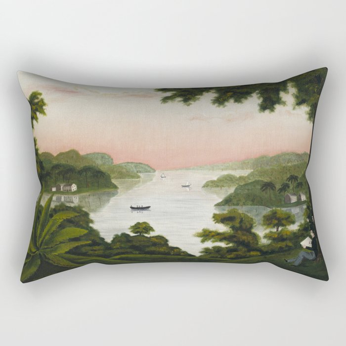 Helen Matilda Kingman - Landscape - 79-1968 Rectangular Pillow Gallery Image 2