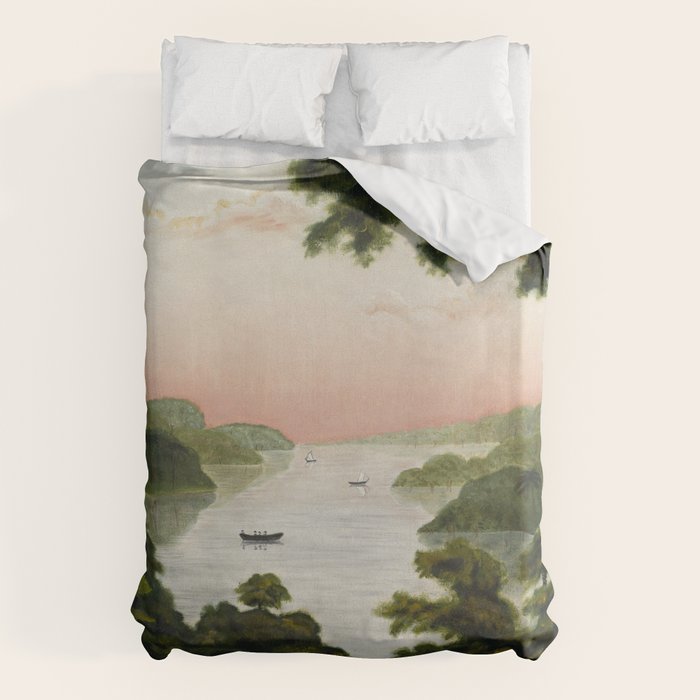 Helen Matilda Kingman - Landscape - 79-1968 Duvet Cover Gallery Image 6