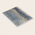 Blue and Beige Abstract Painting  Textured Modern Art Notebook Gallery Image 3