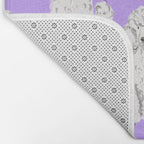 Fashionable white poodle Bath Mat Gallery Image 2