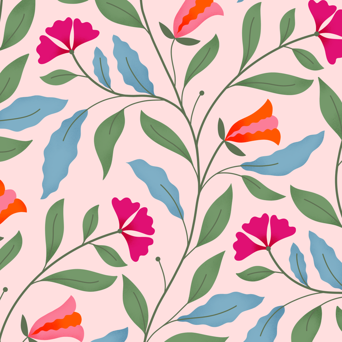 Floral Play - Vintage-Inspired Pattern Coffee Mug Gallery Image 2
