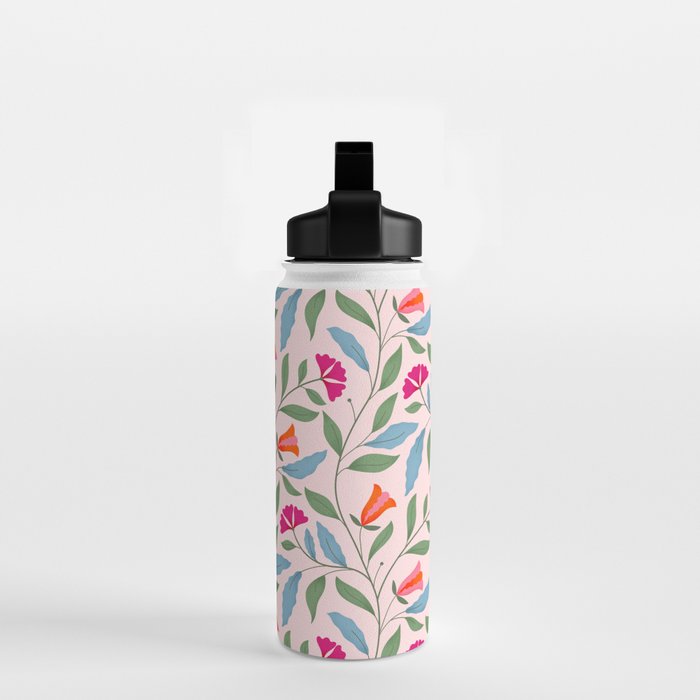 Floral Play - Vintage-Inspired Pattern Water Bottle Gallery Image 2