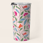 Floral Play - Vintage-Inspired Pattern Travel Mug Gallery Image 3