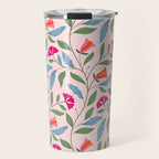 Floral Play - Vintage-Inspired Pattern Travel Mug Gallery Image 1