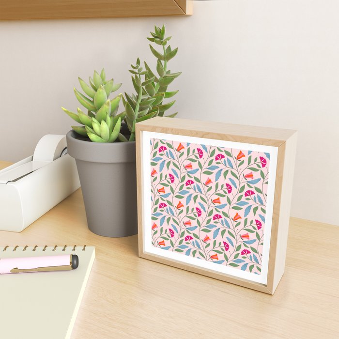 Floral Play - Vintage-Inspired Pattern Mini Art Print Gallery Image 2