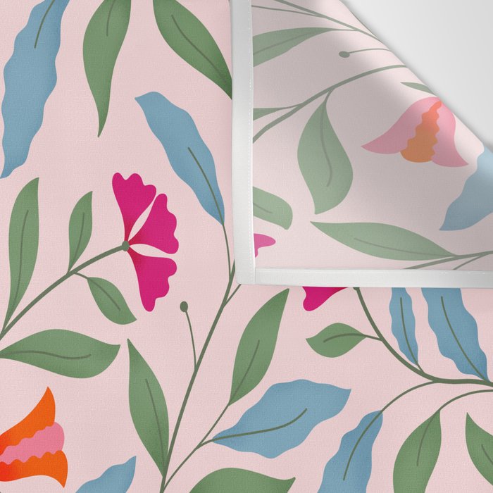 Floral Play - Vintage-Inspired Pattern Wall Tapestry Gallery Image 3