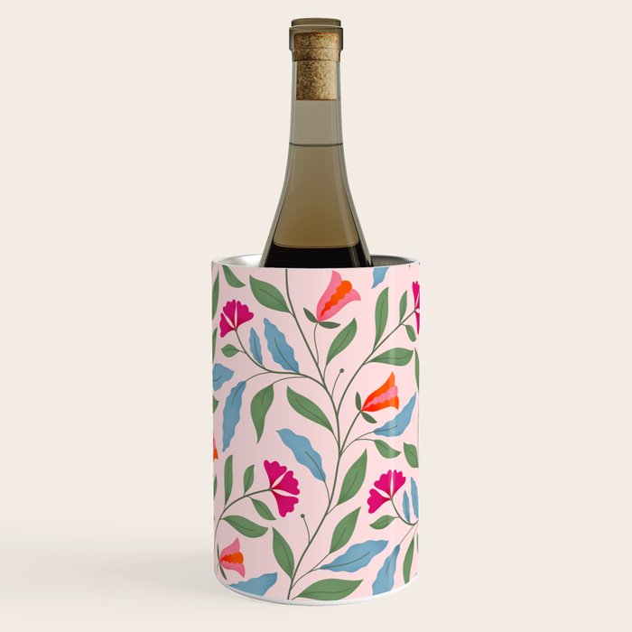 Floral Play - Vintage-Inspired Pattern Wine Chiller Gallery Image 1