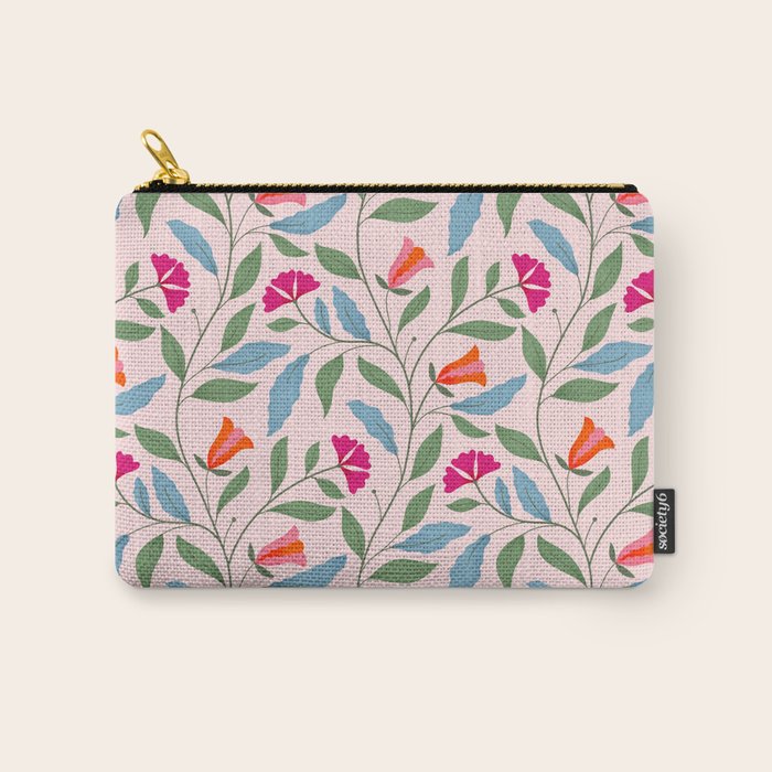 Floral Play - Vintage-Inspired Pattern Carry All Pouch Gallery Image 1