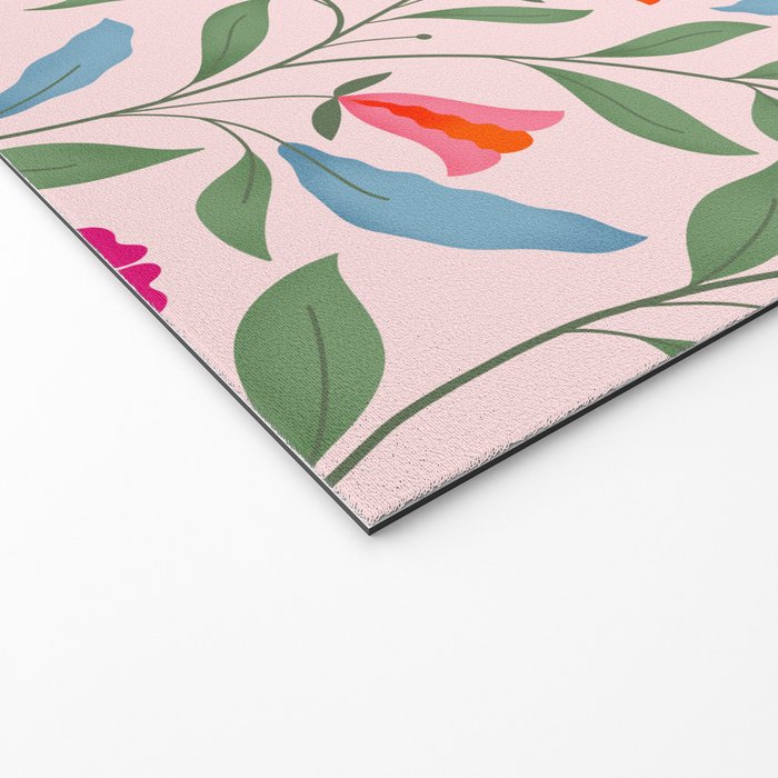 Floral Play - Vintage-Inspired Pattern Welcome Mat Gallery Image 2
