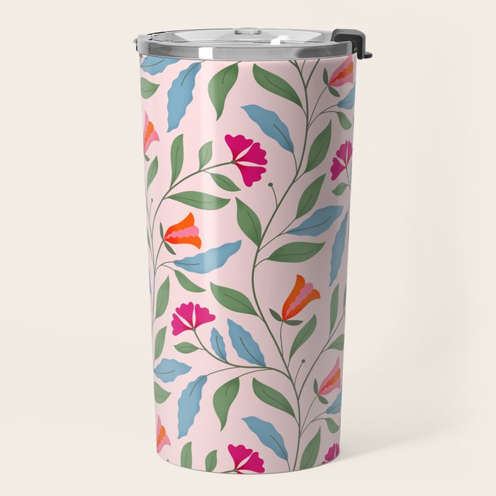 Floral Play - Vintage-Inspired Pattern Travel Mug Gallery Image 2