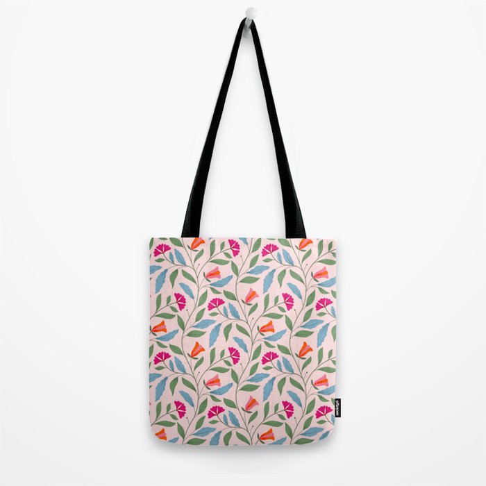 Floral Play - Vintage-Inspired Pattern Tote Bag Gallery Image 2