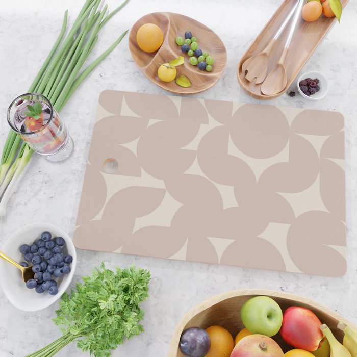 Contemporary Geometric Shapes - Natural Neutral Cutting Board Gallery Image 2