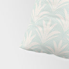 Boho Rustic Palm Radiance Soft Blue Pillow Sham Gallery Image 4