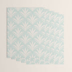 Boho Rustic Palm Radiance Soft Blue Wrapping Paper Gallery Image 3