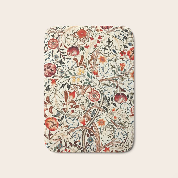 William Morris Floral Acanthus Bath Mat Gallery Image 1