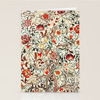 William Morris Floral Acanthus Stationery Card Gallery Image 2