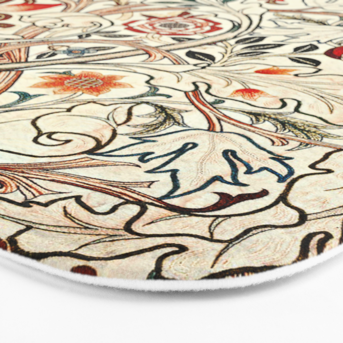 William Morris Floral Acanthus Bath Mat Gallery Image 3