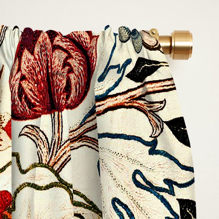 William Morris Floral Acanthus Window Curtain Gallery Image 2