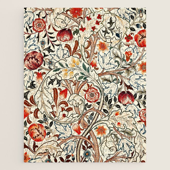 William Morris Floral Acanthus Jigsaw Puzzle Gallery Image 1
