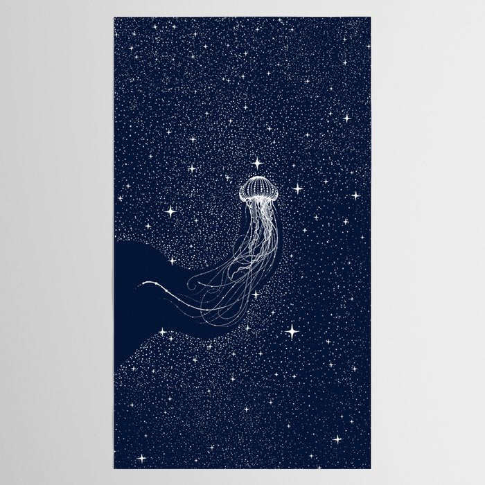 starry jellyfish Tablecloth Gallery Image 2