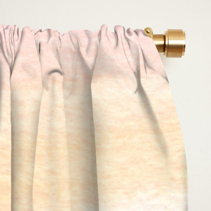 Pastel pink coral blush cream watercolor abstract watercolor pattern Window Curtain Gallery Image 2