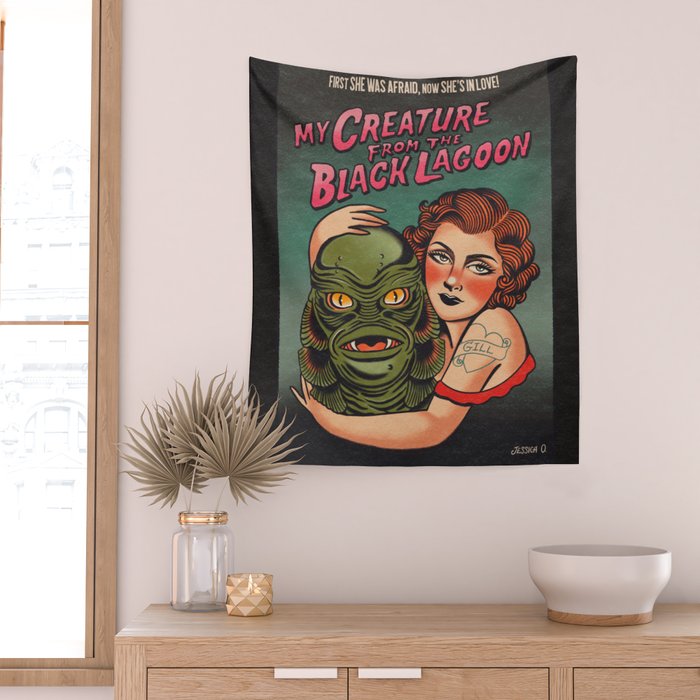 My Creature from the Black Lagoon Wall Tapestry Gallery Image 2